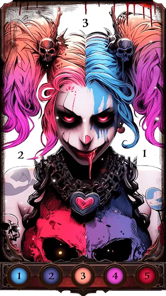 Dark, Horror Color by Number  [МОД Много монет] Screenshot 4