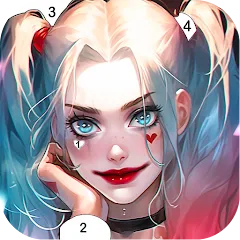 Скачать взломанную Clown Color, Paint by number  [МОД Меню] - полная версия apk на Андроид
