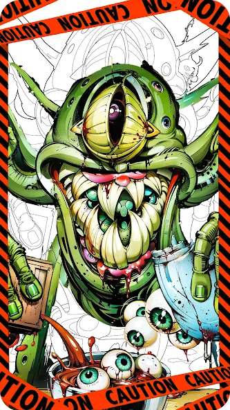 Dark Fantasy Coloring Games  [МОД Бесконечные монеты] Screenshot 2