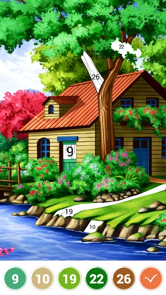 Art Coloring - Color by Number  [МОД Много монет] Screenshot 3