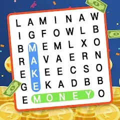 Скачать взломанную Make Money: Word Search (Мейк Мани)  [МОД Unlocked] - стабильная версия apk на Андроид