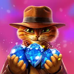 Скачать взломанную Indy Cat: Match 3 Adventure  [МОД Меню] - последняя версия apk на Андроид