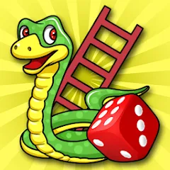Взломанная Snakes & Ladders: Online Dice!  [МОД Бесконечные монеты] - последняя версия apk на Андроид