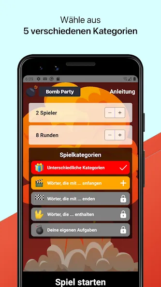 Bomb Party: Das Bombenspiel! (Бомб Пати)  [МОД Бесконечные монеты] Screenshot 1