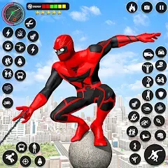 Скачать взломанную Spider Rope Games - Crime Hero  [МОД Все открыто] - стабильная версия apk на Андроид
