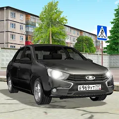 Скачать взломанную Лада Гранта. Игра про машины  [МОД Unlimited Money] - последняя версия apk на Андроид
