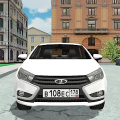 Скачать взлом Русская тачка Лада Веста  [МОД Много денег] - стабильная версия apk на Андроид