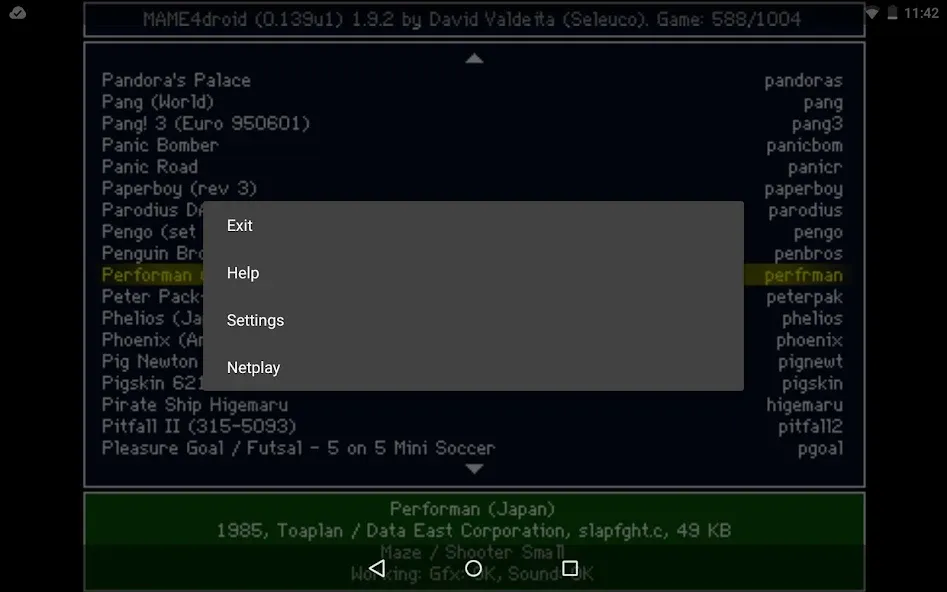 MAME4droid  (0.139u1) (МАМЕ4дроид)  [МОД Меню] Screenshot 4