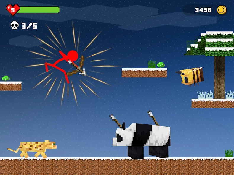 Stick-man Battle - Craft World  [МОД Menu] Screenshot 5
