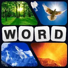 Взлом Puzzle: 4 pics 1 word offline  [МОД Меню] - последняя версия apk на Андроид