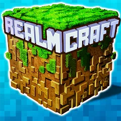 Взломанная Mini Block Craft Realm Craft (РеалмКрафт)  [МОД Бесконечные монеты] - полная версия apk на Андроид