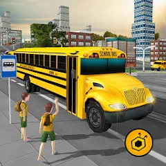 Скачать взлом School Bus Driving Game  [МОД Unlimited Money] - полная версия apk на Андроид