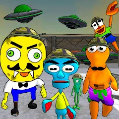 Скачать взлом Sponge Area 51. Neighbor Alien  [МОД Бесконечные деньги] - последняя версия apk на Андроид