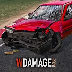 Взломанная WDAMAGE: Car Crash (ВДАМАГЕ)  [МОД Много монет] - последняя версия apk на Андроид