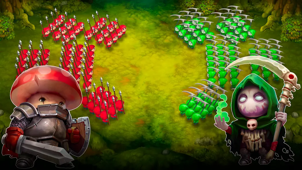Mushroom Wars 2: RTS Strategy (Мушрум Варс 2)  [МОД Unlocked] Screenshot 2