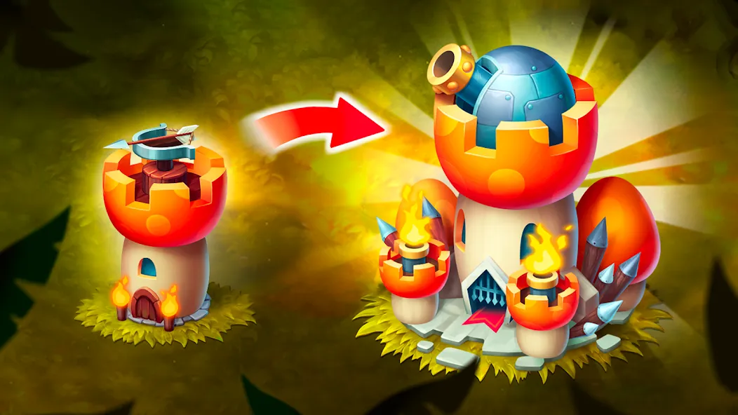 Mushroom Wars 2: RTS Strategy (Мушрум Варс 2)  [МОД Unlocked] Screenshot 3