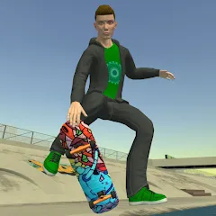 Взломанная Skateboard FE3D 2 (Скейтборд 3D 2)  [МОД Unlimited Money] - полная версия apk на Андроид