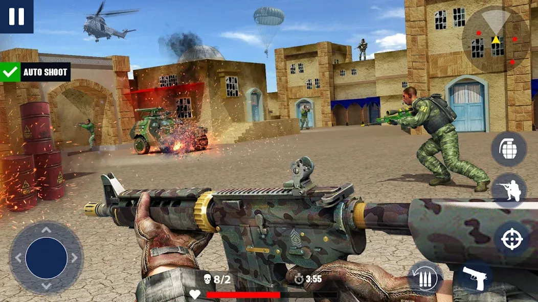 War Zone: Gun Shooting Games (Уор Зоун)  [МОД Menu] Screenshot 3