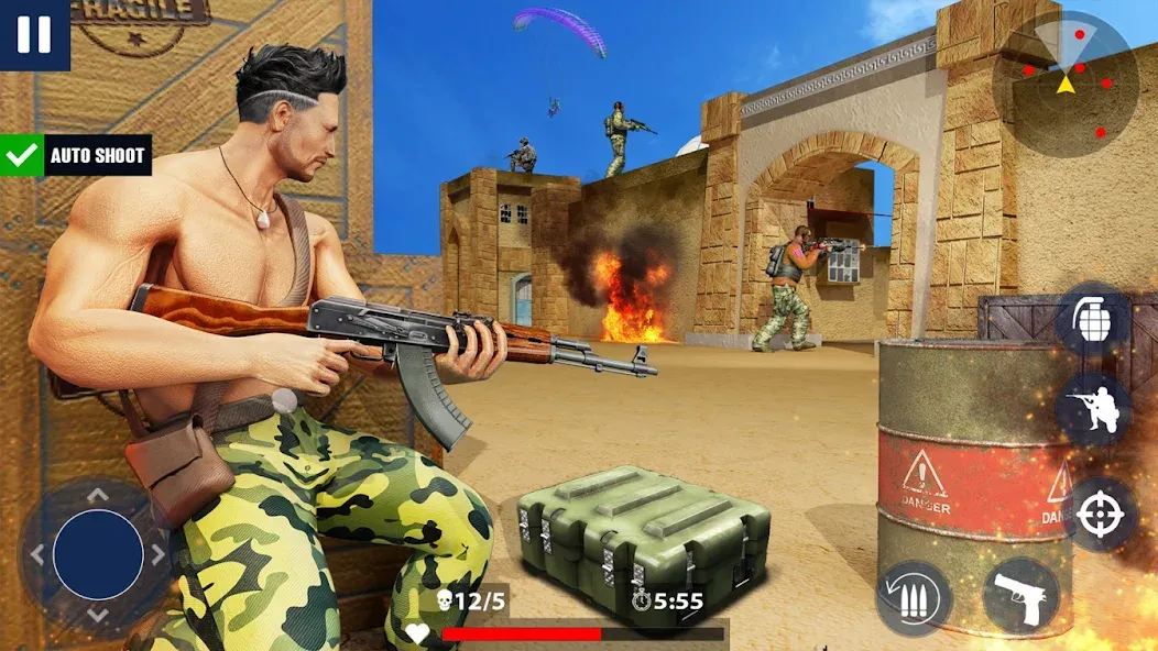 War Zone: Gun Shooting Games (Уор Зоун)  [МОД Menu] Screenshot 4