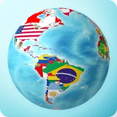 Взломанная Flags On the Globe  [МОД Много монет] - последняя версия apk на Андроид