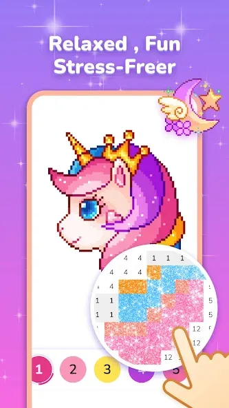 Pixel Coloring-Color by number  [МОД Много денег] Screenshot 3