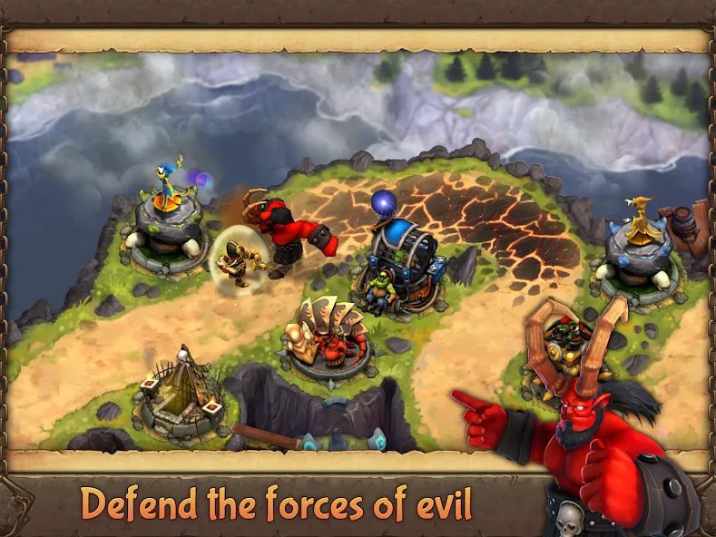 Evil Defenders (Ивил Дефендерс)  [МОД Бесконечные монеты] Screenshot 1