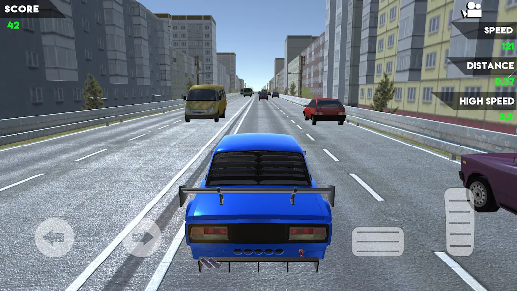 Turbo VAZ: Traffic Racer  [МОД Unlocked] Screenshot 3