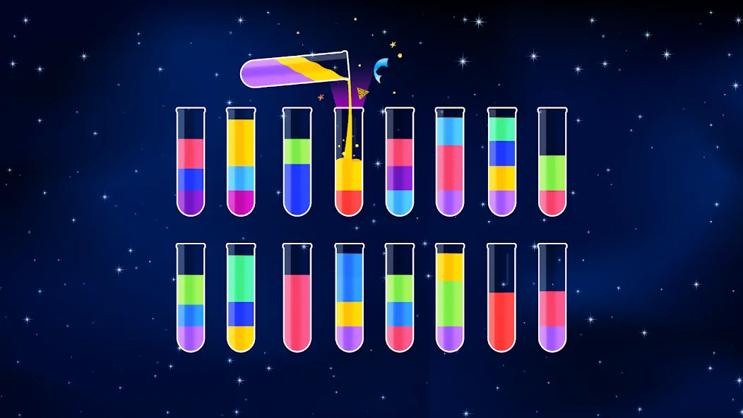 Water Sort Puzzle - Color Game (Уотер Сорт Пазл)  [МОД Unlimited Money] Screenshot 2