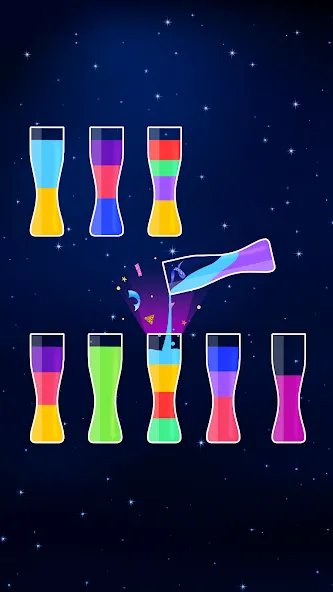 Water Sort Puzzle - Color Game (Уотер Сорт Пазл)  [МОД Unlimited Money] Screenshot 4