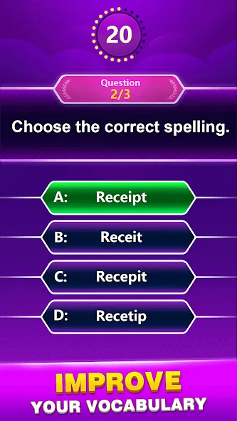Spelling Quiz - Word Trivia (Спеллинг Квиз)  [МОД Mega Pack] Screenshot 4