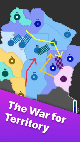 Territory games: tactics war (Тактикс ио)  [МОД Много денег] Screenshot 1