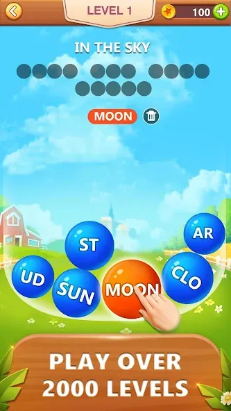 Word Bubble Puzzle - Word Game  [МОД Все открыто] Screenshot 1